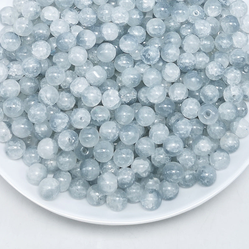 Wholesale 50PCS Glass Cracked Crystal Beads